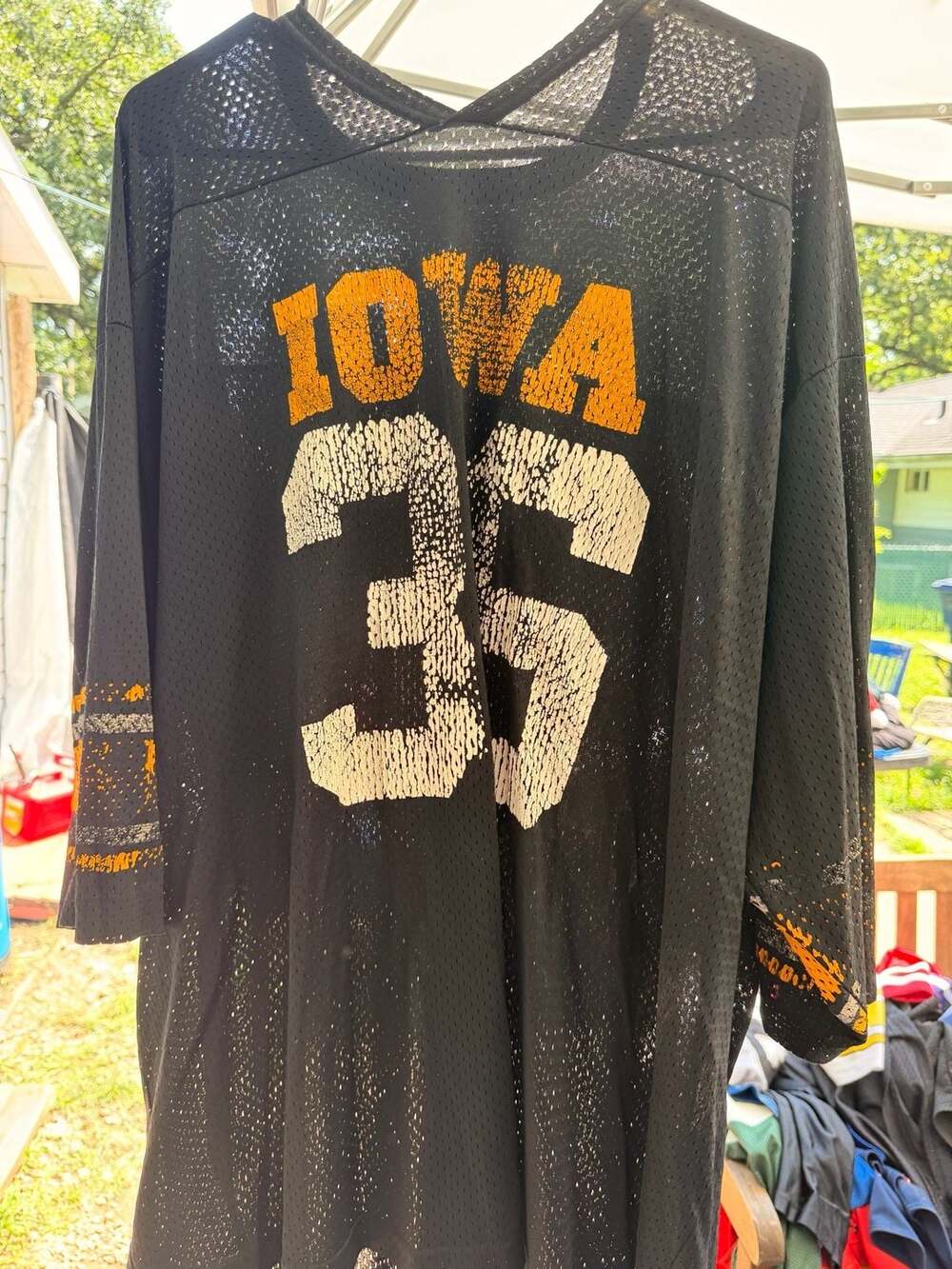 Vintage Iowa Hawkeyes Mesh Football Practice Jersey #35